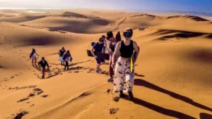 AgadiR/Taghazout : Expérience guidée de sandboard et visite du canyon