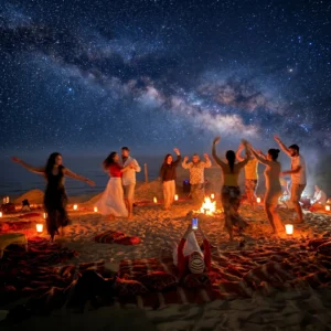 Expérience de sandboard au coucher du soleil à Agadir avec dîner barbecue marocain